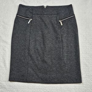 Michael Kors Gray Stretch Pencil Skirt